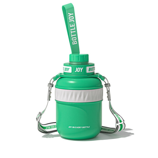 BOTTLE JOY Stainless-Steel Water Bottle: Leakproof Lid, Perfect Sip, Double Insulated, Eco-Friendly, Dishwasher Safe & Stylish Strap (Sea Turtle, 32/48 oz) - Image 2