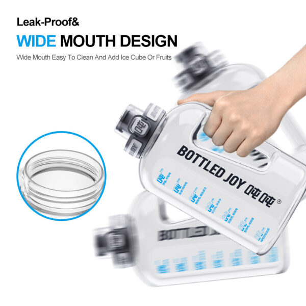 Bottle Joy Classic II with straw Glug jug Large Capacity Water Bottle, 2.5L/84.5OZ BPA Free PETG material - Image 13